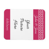 Celtic Weave Hearve in Raspberry Erinnerung Magnet (Horizontal)