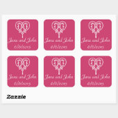 Celtic Weave Hearve in Raspberry Sticker (Blatt)