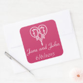 Celtic Weave Hearve in Raspberry Sticker (Umschlag)