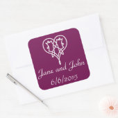 Celtic Weave Hearve in Wine Sticker (Umschlag)