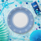 Celtic Weave Hörer in Periwinkle Paper Plate Pappteller (Party)