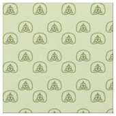 Celtic Weave on Light Green Fabric Stoff (Nahaufnahme)