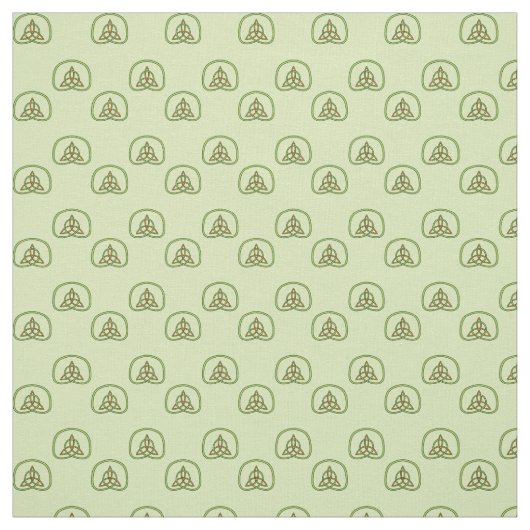 Celtic Weave on Light Green Fabric Stoff (Muster)