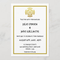 Celtic Wedding Imitate Gold Celtic Knot Cross