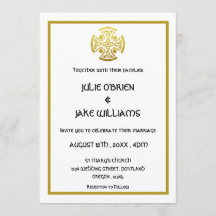 Celtic Wedding Imitate Gold Celtic Knot Cross