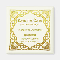 Celtic Wedding Imitats Gold Celtic Knot Save the D