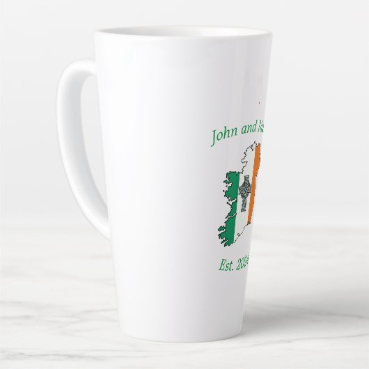 Celtic Wedding Latte Tasse (Linke Ecke)