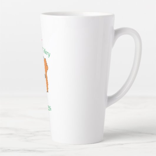 Celtic Wedding Latte Tasse (Rechts)