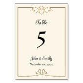 Celtic Wedding Tischnummer Cards (Vorderseite)