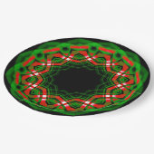 Celtic Weihnachten Festival Pappteller (Schrägansicht)