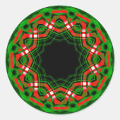 Celtic Weihnachten Festival Runder Aufkleber (Vorderseite)