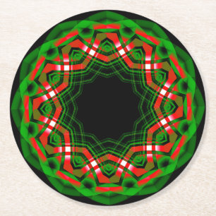 Celtic Weihnachten Festival Runder Pappuntersetzer