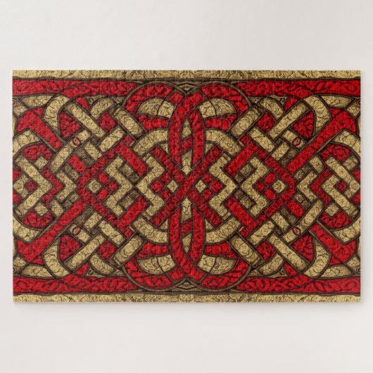 Celtic Welsh Knotwork Jigsaw Puzzle (Horizontal)