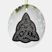 Celtic Wiccan Hexe Pagan Witchy Witchcraft Xmas Keramik Ornament (Links)