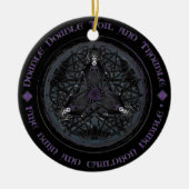 Celtic Wiccan Hexe Pagan Witchy Witchcraft Xmas Keramik Ornament (Vorne)