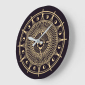 Celtic/Wiccan-Symbol Große Wanduhr (Winkel)