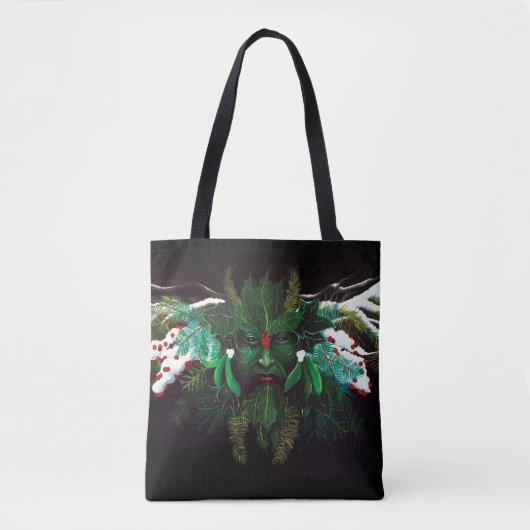 Celtic Winter Green Man Tasche (Vorderseite)