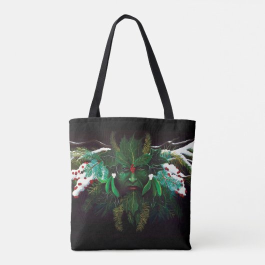Celtic Winter Green Man Tasche (Rückseite)