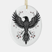 Celtic Winter Raven Christmas Ornament (Rechts)