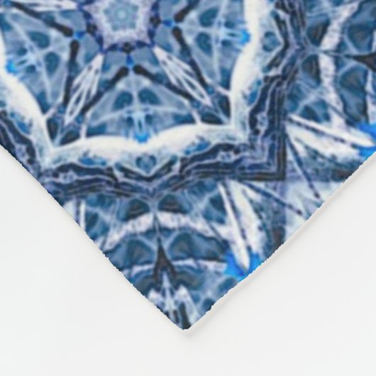 Celtic Winter Snow Fairy Magic Gate Mandala Quilt Fleecedecke (Ecke)