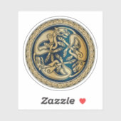 Celtic Wolf Knüpfarbeit Triad Aufkleber (Blatt)