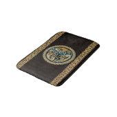 Celtic Wolf Knüpfarbeit Triad Badematte (Schrägansicht)