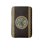 Celtic Wolf Knüpfarbeit Triad Badematte (Vorderseite Vertikal)