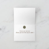 Celtic Wolf Knüpfarbeit Triad Dankeskarte (Innenseite)