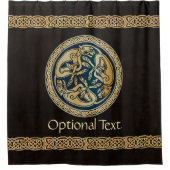 Celtic Wolf Knüpfarbeit Triad Duschvorhang (Vorderseite)