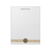 Celtic Wolf Knüpfarbeit Triad Notizblock (Rotiert)