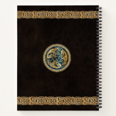 Celtic Wolf Knüpfarbeit Triad Notizblock (Rückseite)