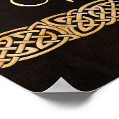 Celtic Wolf Knüpfarbeit Triad Poster (Ecke)