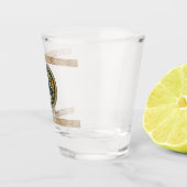 Celtic Wolf Knüpfarbeit Triad Schnapsglas (Rechts)