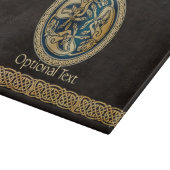 Celtic Wolf Knüpfarbeit Triad Schneidebrett (Ecke)