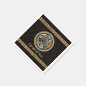 Celtic Wolf Knüpfarbeit Triad Serviette (Ecke)