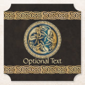 Celtic Wolf Knüpfarbeit Triad Untersetzer (Vorderseite)