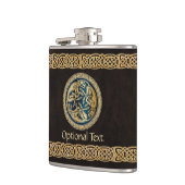 Celtic Wolf Knüpfarbeit Trial Flachmann (Links)