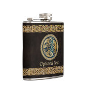 Celtic Wolf Knüpfarbeit Trial Flachmann (Rechts)