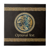 Celtic Wolf Knüpfarbeit Trial Fliese (Vorderseite)