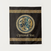 Celtic Wolf Knüpfarbeit Trial Wandteppich (Vorderseite)