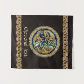 Celtic Wolf Knüpfarbeit Trial Wandteppich (Vorderseite (Horizontal))