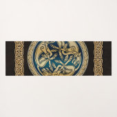 Celtic Wolf Knüpfarbeit Trial Yogamatte (Rückseite (Horizontal))