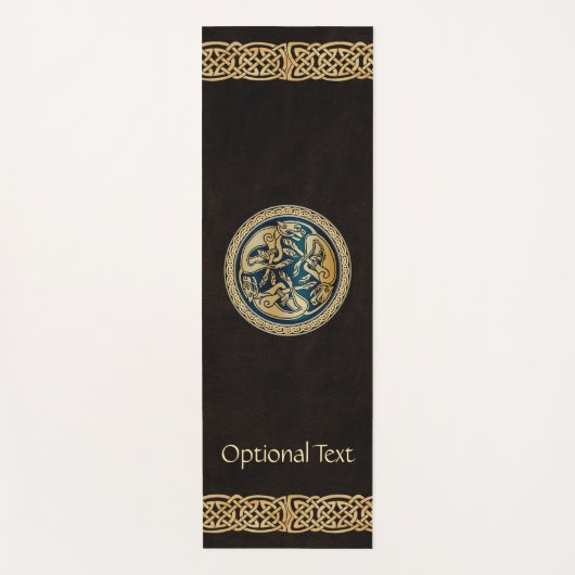 Celtic Wolf Knüpfarbeit Trial Yogamatte (Vorderseite)