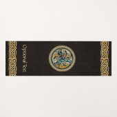 Celtic Wolf Knüpfarbeit Trial Yogamatte (Vorderseite (Horizontal))