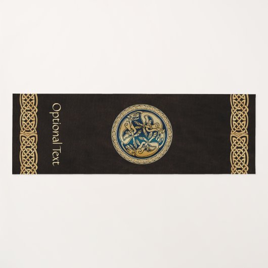 Celtic Wolf Knüpfarbeit Trial Yogamatte (Vorderseite (Horizontal))