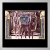 Celtic Wolf Magic Poster (Vorne)