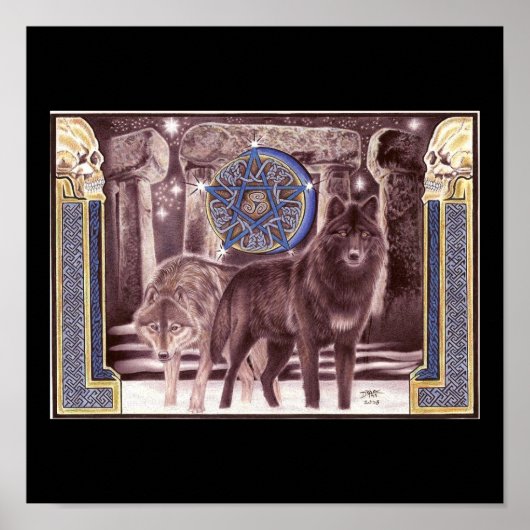 Celtic Wolf Magic Poster (Vorne)