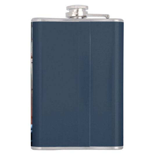 Celtic Wolf Moonlit Forest Flachmann (Rückseite)