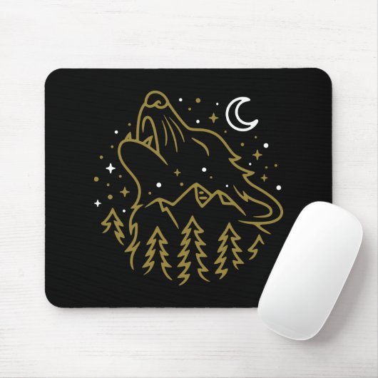 Celtic Wolf Mousepad (Mit Mouse)