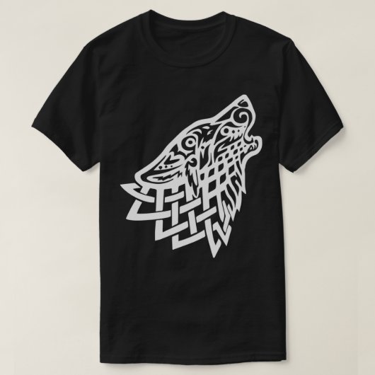 Celtic Wolf White T-Shirt (Design vorne)